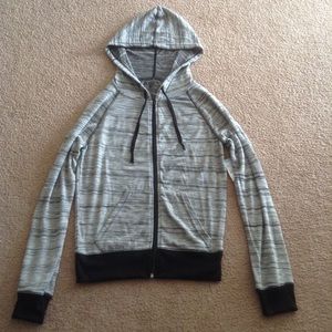 New Marble Gray Hooded Sweater